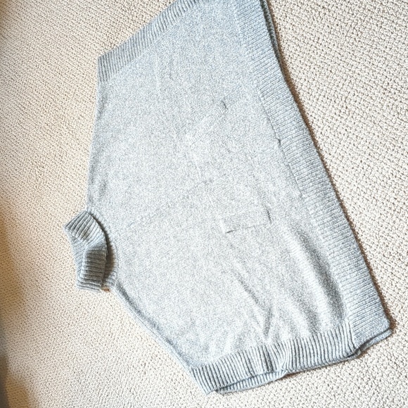 J. Crew Heather Graphite Relaxed Turtleneck Poncho - Size M/L - Picture 6 of 8